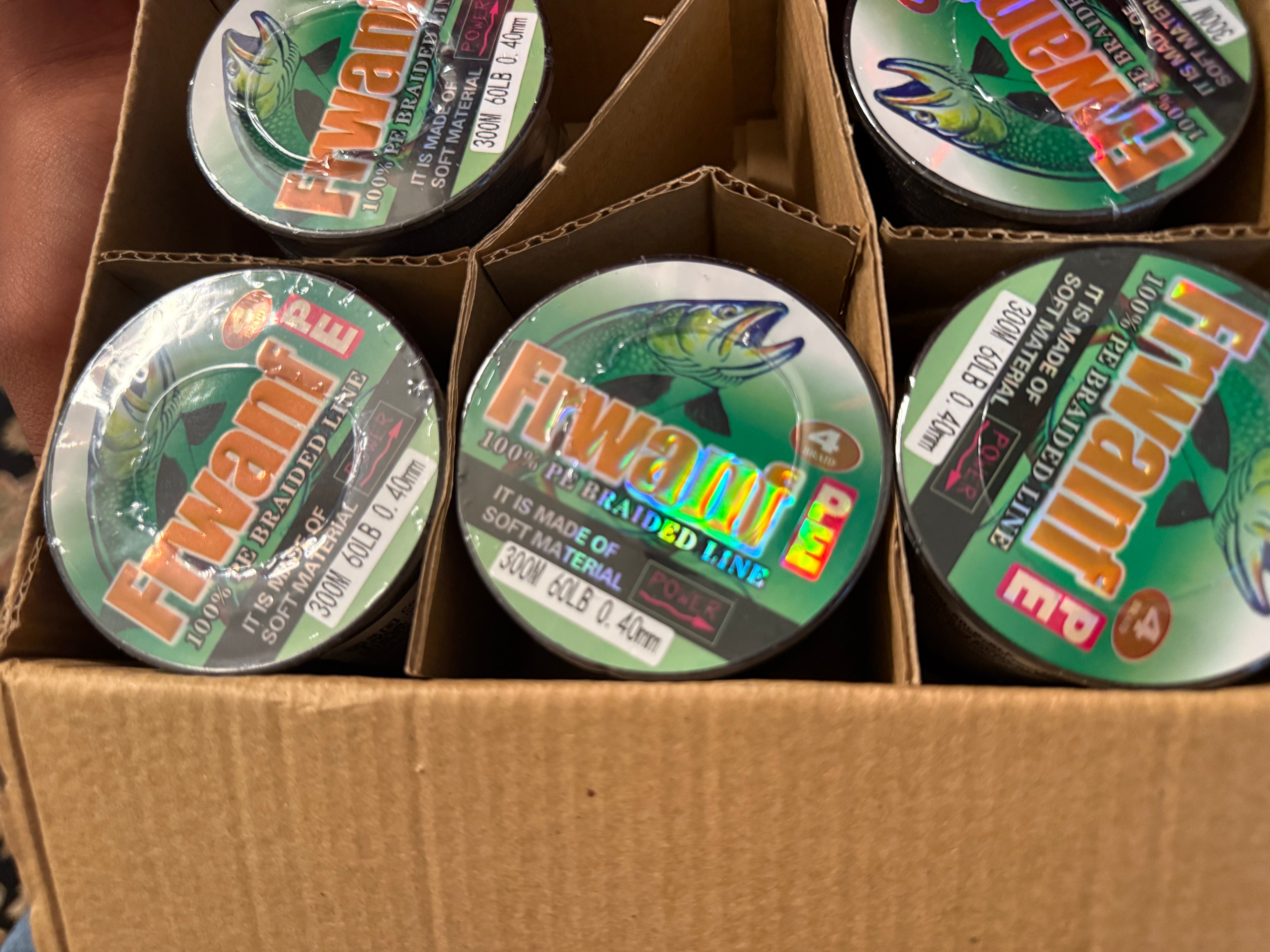 Fiwan! 100% PE Braided Fishing Line - 300M, 60LB, 0.40mm