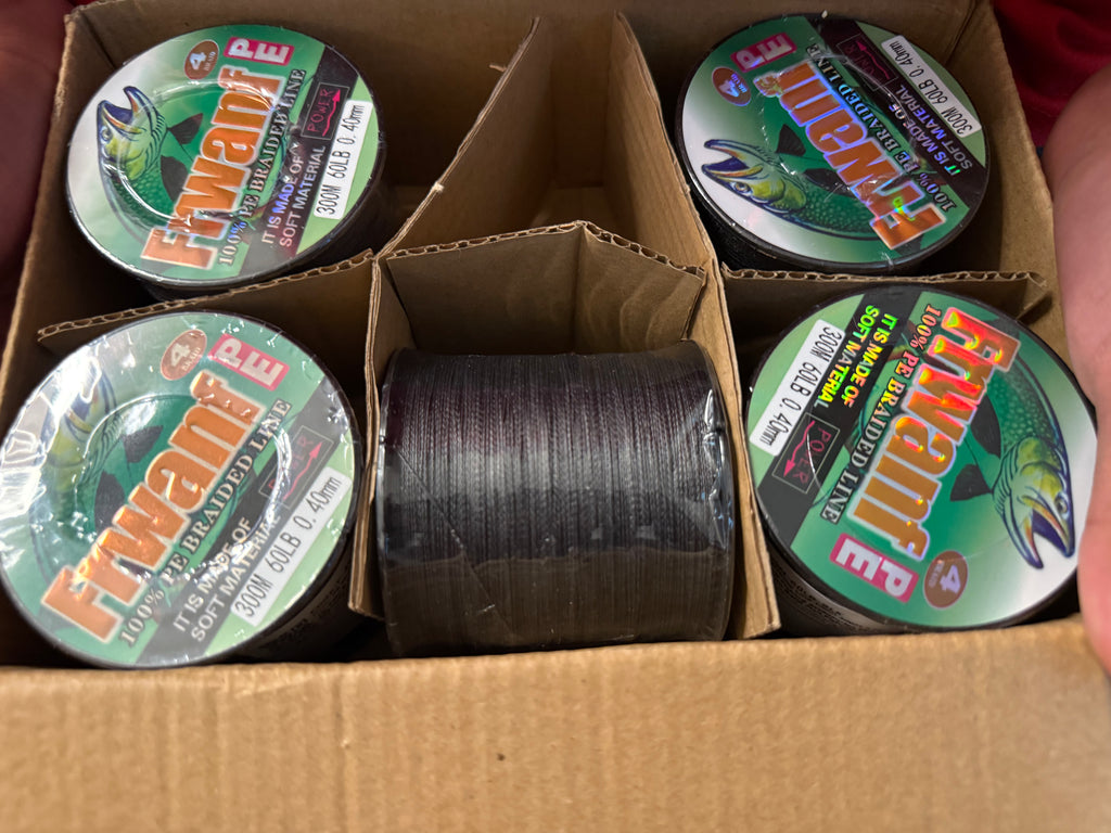 Fiwan! 100% PE Braided Fishing Line - 300M, 60LB, 0.40mm